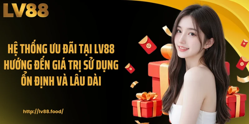 Hệ thống ưu đãi tại LV88 hướng đến giá trị sử dụng ổn định và lâu dài